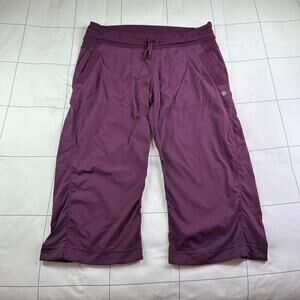 Lululemon Pants Womens 10 Purple Dance Studio Cropped Capri Athletic Y2K Sporty